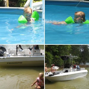 Family Pictures at Lake and Pool!