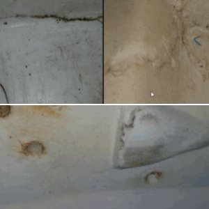 Hull Repairs - screws and cracks