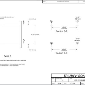 Triumph Boats Model 235-2 Trailer